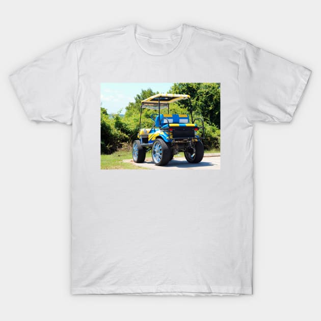 Two Tone Golf Cart T-Shirt by Cynthia48